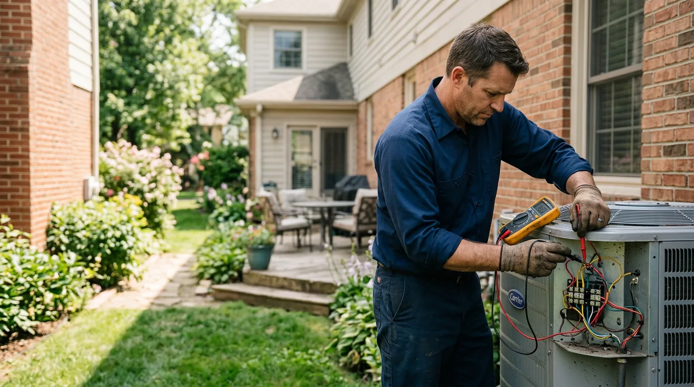 HVAC technician working near Henlawson, WV